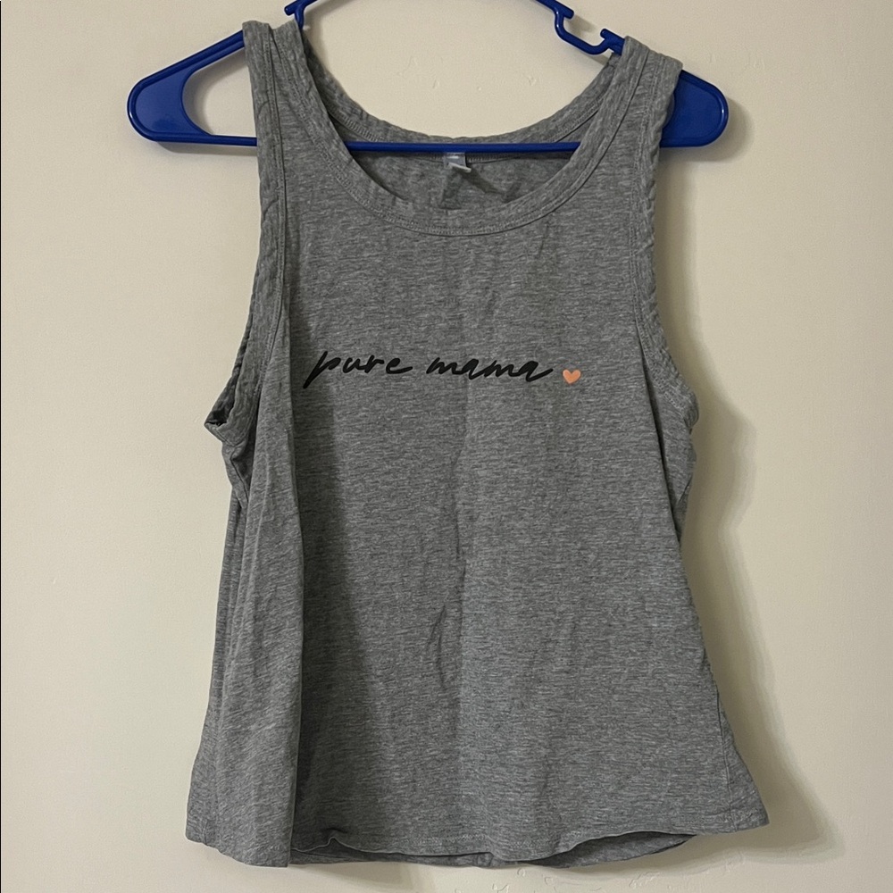 Pure Barre Heather Gray Muscle Tee